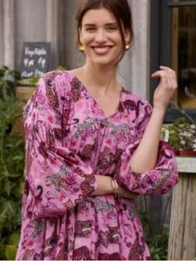 Printfresh Feline Fatale Daytripper Dress XL